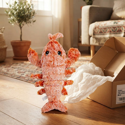 Peluche Wiggly Lobster recién llegado, reseña de María