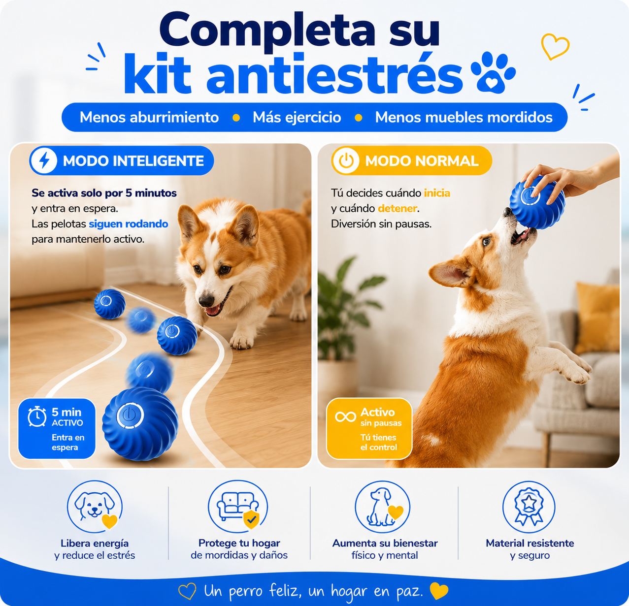 ZenBite™ | Pelota Calmante Inteligente para Perros